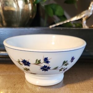 Vintage Pillivuyt France Café Au Lait Coffee Cup / Footed Bowl Porcelaine